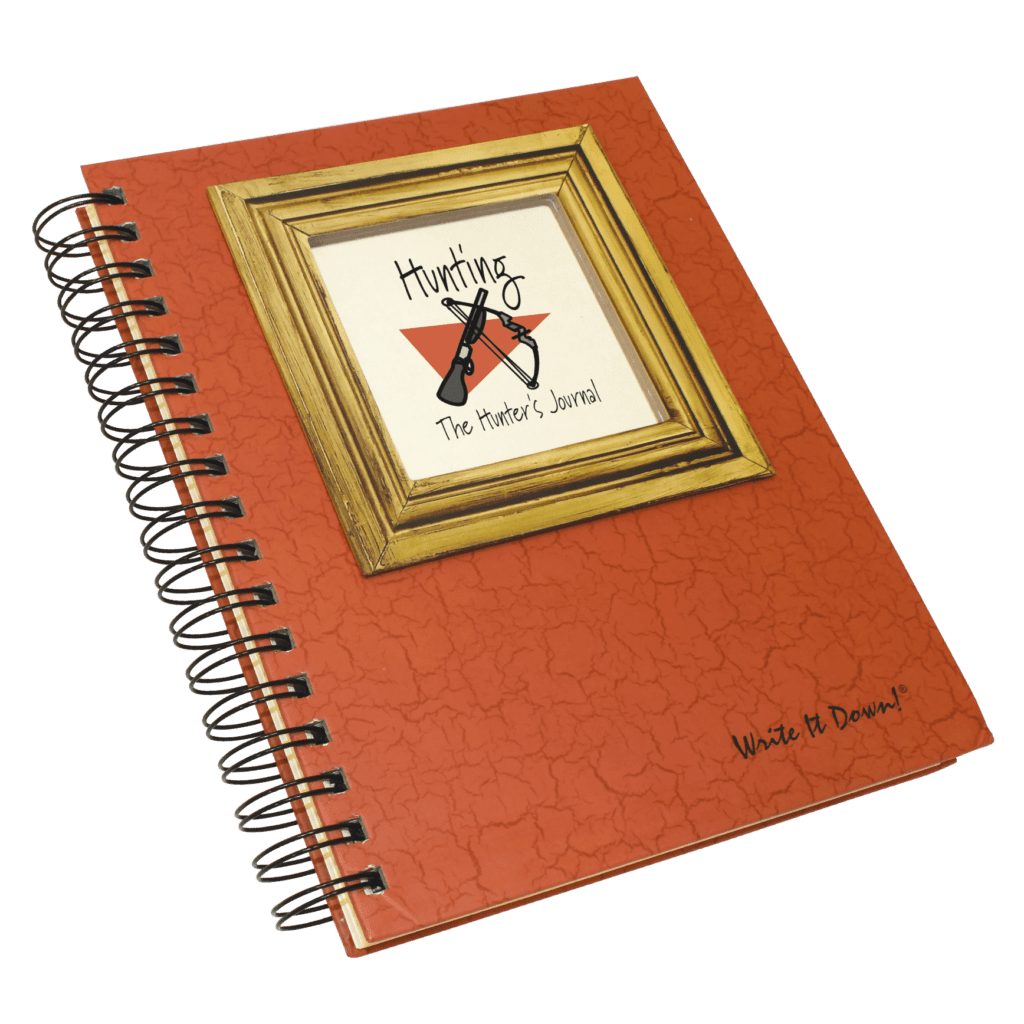 Journals Unlimited Hunting The Hunter s Guided Journal with Orange Hard Cover