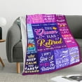 thumbnail image 2 of Retirement Gifts for Women 2025 Retirement Blanket for Women Retired Throw Blanket Leaving Gifts Going Away Gift Goodbye Farewell Gifts for Coworkers Friends 50" x 40", 2 of 5