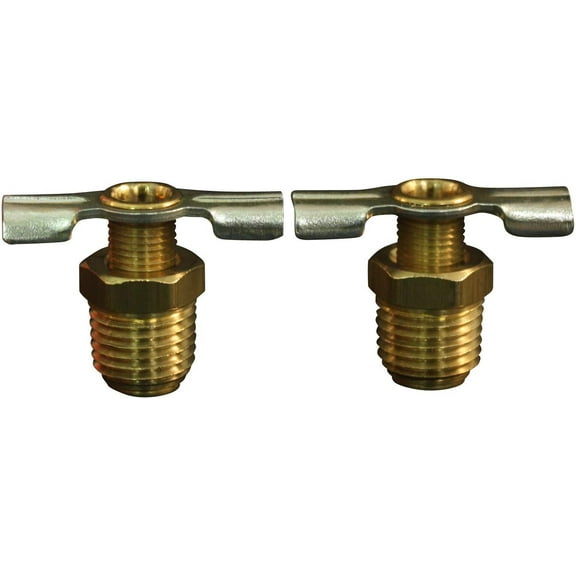 Milton Industries S-614-4 1/4-Inch Drain Cock, 2 Per Card