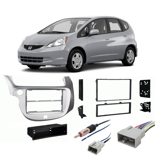 Honda Fit 19 13 Single Or Double Din Stereo Harness Radio Install Dash Kit Walmart Com Walmart Com