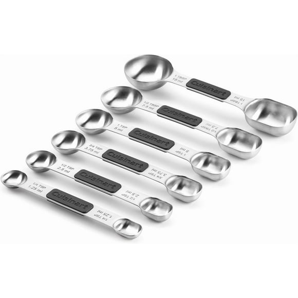 Cuisinart Stainless Steel 6-Piece Magnetic Measuring Spoons Set