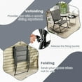 thumbnail image 4 of Gymax 4pcs Patio Folding Rocking Chair Heavy-Duty Metal Frame Rockers Outdoor Gray, 4 of 4