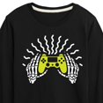 thumbnail image 3 of Instant Message - Skeleton Gamer Hands - Toddler & Youth Long Sleeve Graphic T-Shirt, 3 of 6
