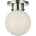thumbnail image 2 of Gael 1 light 8 inch burnished Nickel flush mount, 2 of 2