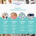 thumbnail image 6 of Shason Textile 2 Yard Cut Poly Cotton Fabric, Aqua, 44" Wide for Craft & Quilting Projects, 6 of 12