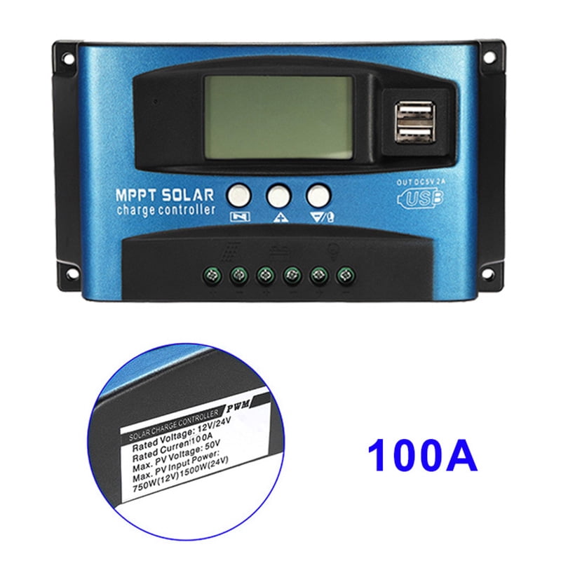 40A  MPPT Solar Charge Controller Regulator 12V//24V Auto Focus Tracking with USB