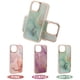 thumbnail image 1 of Funda para iPhone 15 con purpurina de mármol, protectora, a prueba de golpes, fina, con protección contra caídas, carcasa trasera rígida para mujer, 1 of 8