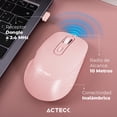 thumbnail image 3 of Mouse Acteck Optimize Flow MI480 Ergonomico 1600dpi 6 Botones Inalambrico USB 2.4 GHz rosa, 3 of 6
