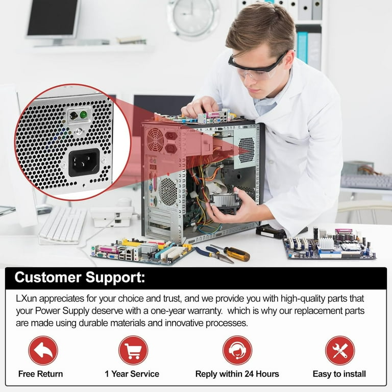Li-Sun WC1T4 HU460AM-01 460W Power Supply Compatible with DELL XPS
