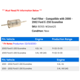 thumbnail image 2 of Fuel Filter - Compatible with 2000 - 2002 Ford E-250 Econoline 2001, 2 of 2