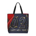 thumbnail image 1 of Fotbe 2025 New Year 2 Bolsa Tote con Estampado para Mujer, Bolsos con Cremallera, Bolsa de Hombro Casual de Gran Capacidad con Bolsillos Internos, 1 of 7