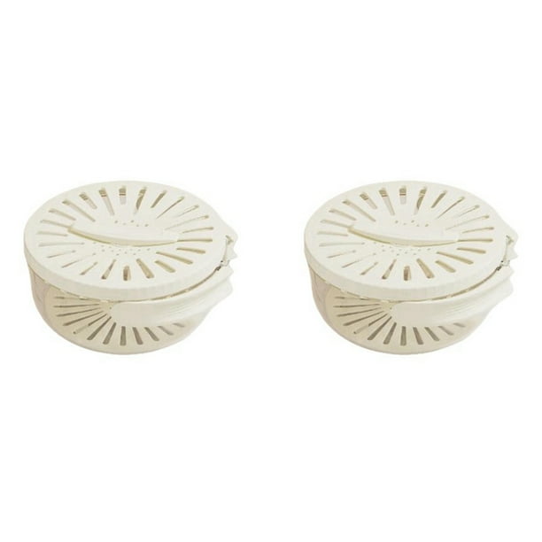 Cuenco para Lavar Frutas y Verduras, Diseño Desmontable, Escurridor, Colador con Asas Plegables, 2 Unidad, A