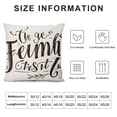thumbnail image 5 of YINGXI Saying , Heart Warming Text is Not a Big Thing Its Many Little Things, Decorative Square Accent Pillow Case,Charcoal Black 24x24in, 5 of 5