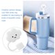 thumbnail image 3 of Flower Straw Cover Cap for Silicone Straw Topper Compatible with Tumbler with Handle,Straw Tip Covers Straw Tip Covers (3pcs cloud), 3 of 5