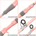 thumbnail image 6 of BESTSKY Fishing Rod and Reel Combo,Pink Color Baitcasting Combo Baitcast Reel,2-Piece Baitcaster Rod,Durable Fiberglass with Comfortable Eva Handle for Girl,Woman,Or Beginner, 6 of 12