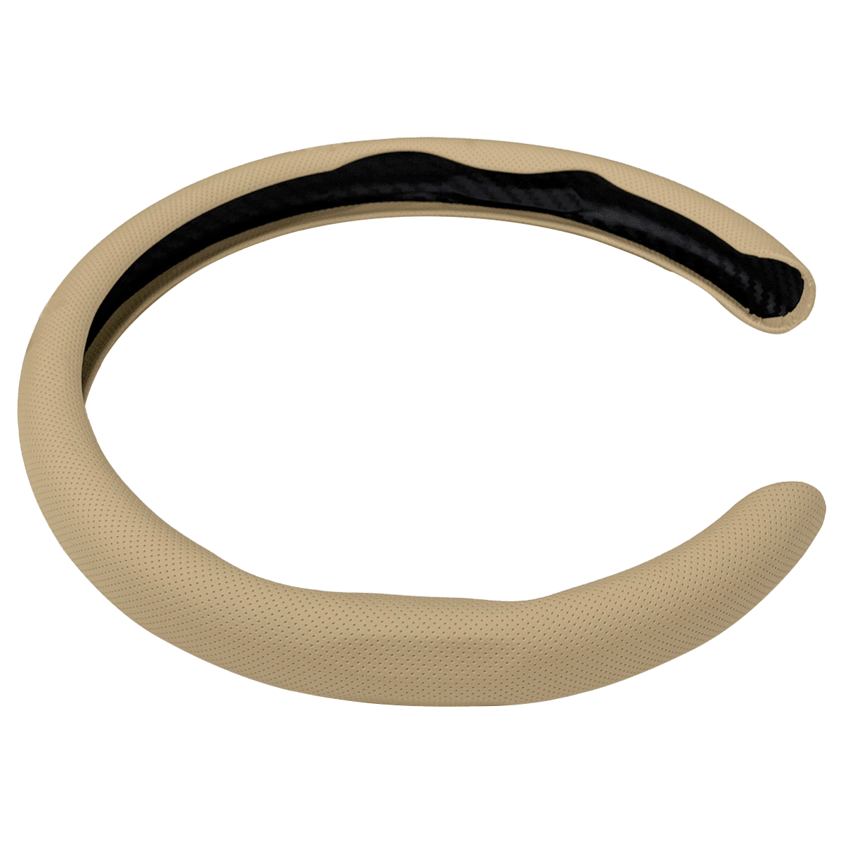 Car Steering Wheel Cover Nappa Leather Non-Slip Clip on Breathable Quick Install Universal fit 14½ to 15 inches Car Pickup SUV