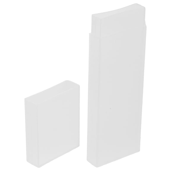 BESTOYARD White Plastic Tongue Scraper Organizer Box for Home Use with Sleek and Sturdy Design