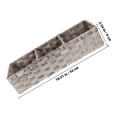 thumbnail image 4 of COOPHYA Woven Storage Box Kitchen Use Grey Plastic Metal 1Pack, 4 of 7