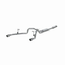MBRP, Inc. S5215AL 21-C F-150 2.7L/3.5L ECOBOOST 5.0L ALUMINIZED 3 IN CAT-BACK 2.5 IN DUAL SPLIT REAR EXHAUST Fits select: 2021 FORD F150 SUPER CAB, 2022 FORD F150 SUPERCREW