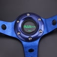 thumbnail image 4 of RASTP Aluminum 14inch Racing Steering Wheel 350mm Deep Dish 6 Bolt with Horn Button STW020-Blue, 4 of 6