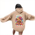 thumbnail image 4 of Arlun Cute Highland Cow Hoodies Sweatshirt for Women Funny Letter Printed Drawstring Pullovers Long Sleeve Loose Fit Casual Comfort Graphic Print Hooded Tops with Pockets 3-Khaki XXL, 4 of 7