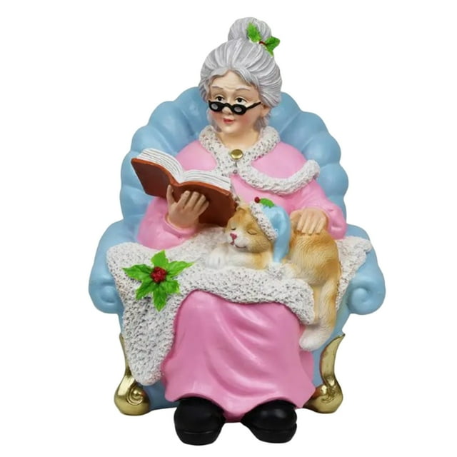 Statue de Bureau en Résine Festive du Père Noël avec Poses et Expressions Joyeuses pour Décorations de Fête