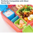 thumbnail image 6 of Homotte Leakproof Dips Containers Compatible with Most Bento Lunch Box, 2x 4 oz Salad Dressing Container to Go, Small Silicone Snack Condiment Container with Lids for Kids (Blue/Green), 6 of 7