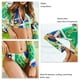thumbnail image 5 of Conjunto de traje de baño de 3 piezas Nikou Estampado ajustado manga larga color verde M, 5 of 6