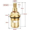 thumbnail image 2 of Innovative Tap Upgrade Solution, Brass Tap Cartridge with Ceramic Disc Offers Seamless Hot Cold Water Compatibility for Your Kitchen and Bathroom Sinks, 2 of 5