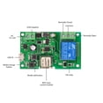 thumbnail image 4 of eWeLink DC5V 12V 24V 32V Commutateur Wifi Module de Relais Sans Fil Modules d'Automatisation pour Maison Intelligente Application Téléphonique Télécommande Minuterie Commutateur Commande Vocale pour Système de Contrôle d'Accès Pouces/auto-Bloquant, 4 of 7