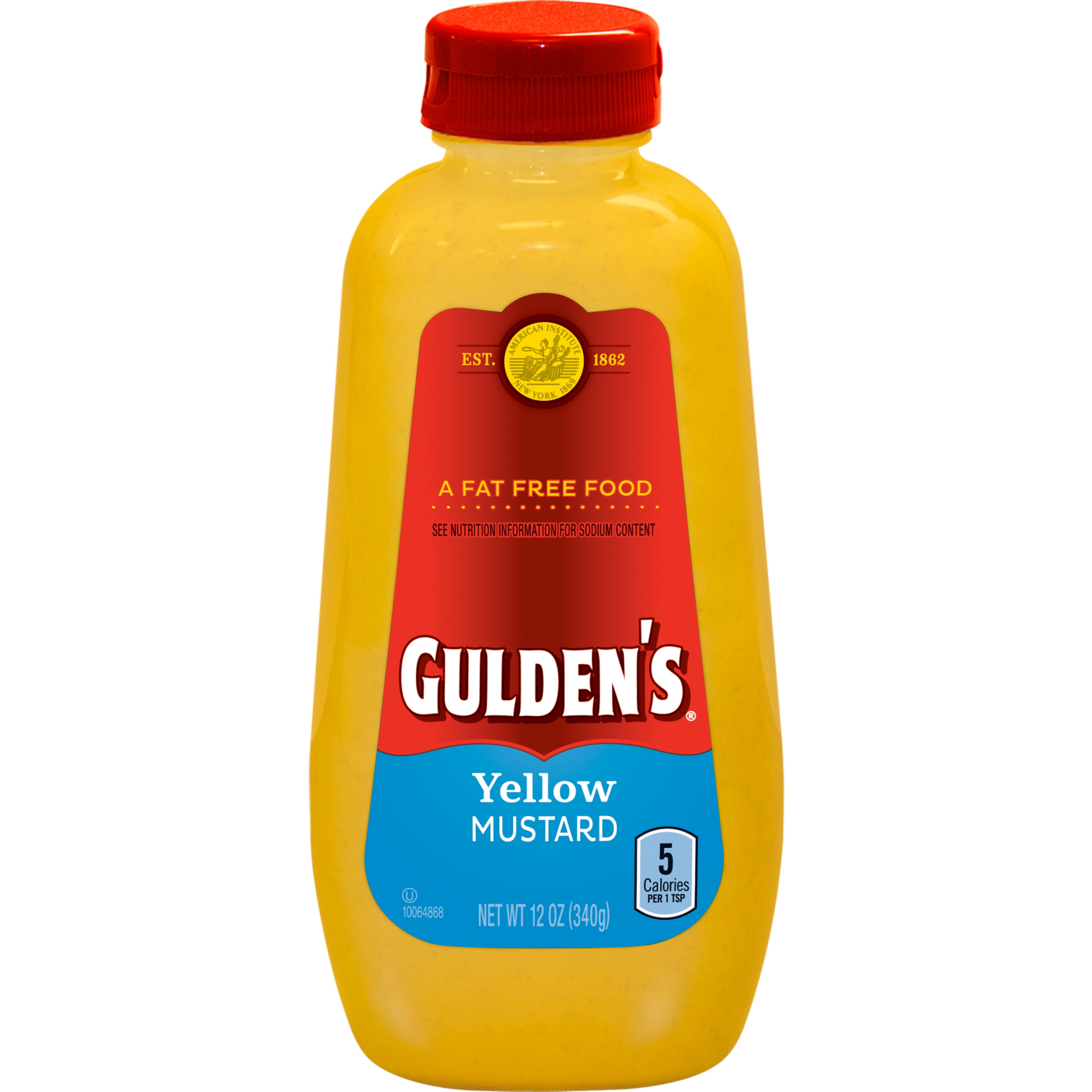 GULDENS Bold Yellow Mustard Squeeze Bottle 12 oz.