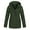 Army Green, variant on Women's Rain Jackets Waterproof with Hood Windproof Lightweight Plus Size Outdoor Trench Long Raincoat with Pockets