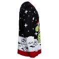 thumbnail image 3 of Santa Claus Riding T-Rex on Moon Pixelated Funny Ugly Christmas Sweater Multicolor, 3 of 7