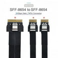 thumbnail image 3 of FVH PCI-E Ultraport Slimline SAS Slim 4.0 SFF-8654 8i 74pin to Dual SFF-8654 4i 38Pin Cable 40cm PCI-Express, 3 of 7