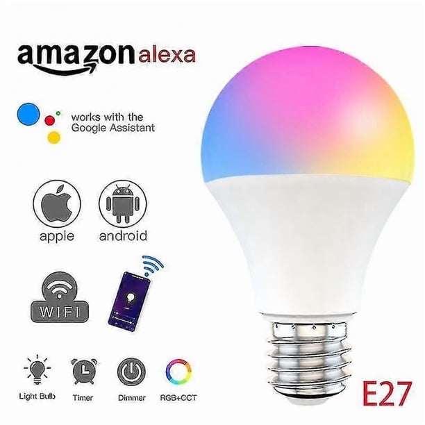E27 E26 B22 Smart Control Lamp Led Rgb Light Dimmable 15w Rgbw Led Lamp ...