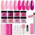 thumbnail image 1 of Kit de inicio en polvo para uñas AZUREBEAUTY con 8 purpurinas rosas, 1 of 8