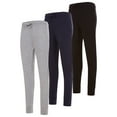 thumbnail image 2 of Womens Running Workout Yoga Leggings with Pockets and Ealstic Cuff, Pack of 3 Up to XXL, 2 of 5