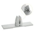 thumbnail image 4 of Partition Support Bracket, 2 Pack Removable Clamp for 4-9mm Thick, Silver Tone, 4 of 5