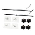 thumbnail image 4 of Correas de seguridad para TV, a prueba de bebés, ajustables, portátiles, para muebles, kit de anclajes de pared para TV, estanterías y televisores de 2 unidades, 4 of 8