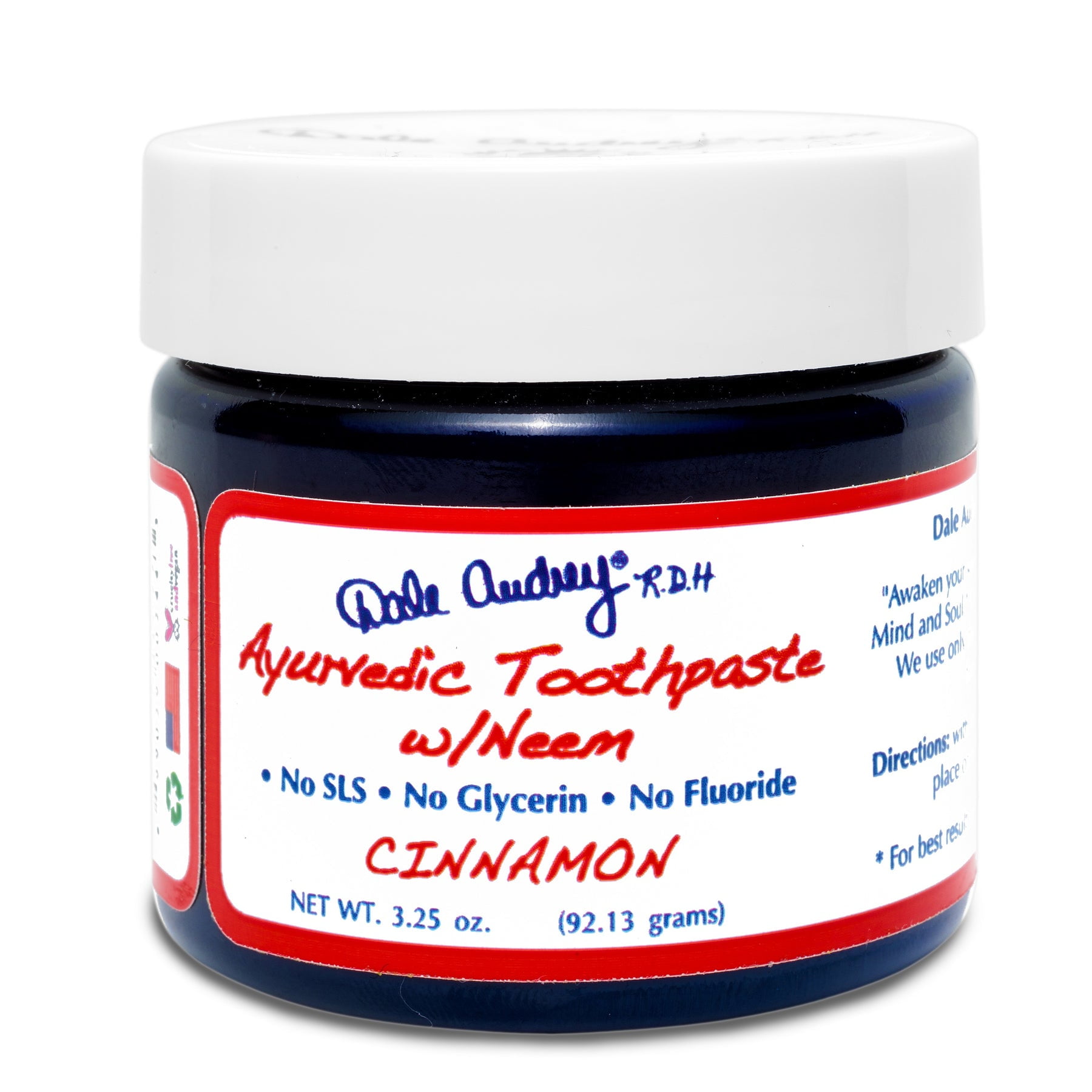 Dale Audrey Ayurvedic Mineralizing Toothpaste Cinnamon Flavored