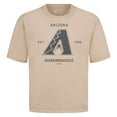 thumbnail image 2 of Men's Levelwear Khaki Arizona Diamondbacks Crossway Oversized Luxe Signature Knit T-Shirt, 2 of 3