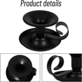 thumbnail image 3 of PEACNNG Retro Black Iron Taper Candle Holders, Set of 2, 3 of 5