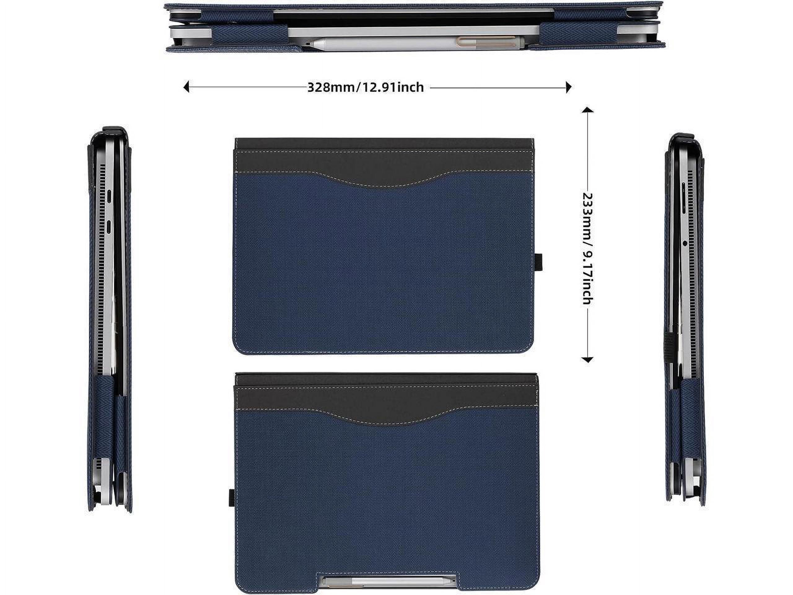 Laptop Case for 14.4 inch Microsoft Surface Laptop Studio 2 2023 / Studio 2022 Protective Cover Shell with Pencil Holder PU Leather Hard Folio Cover