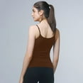 thumbnail image 4 of TEVEQ Body Shaper Tummy Control Women's Shaper Tummys Padded Bra Camisole Cami Compression Tank Top Body Shaper Body Shaper for Women Coffee 3Xl, 4 of 7