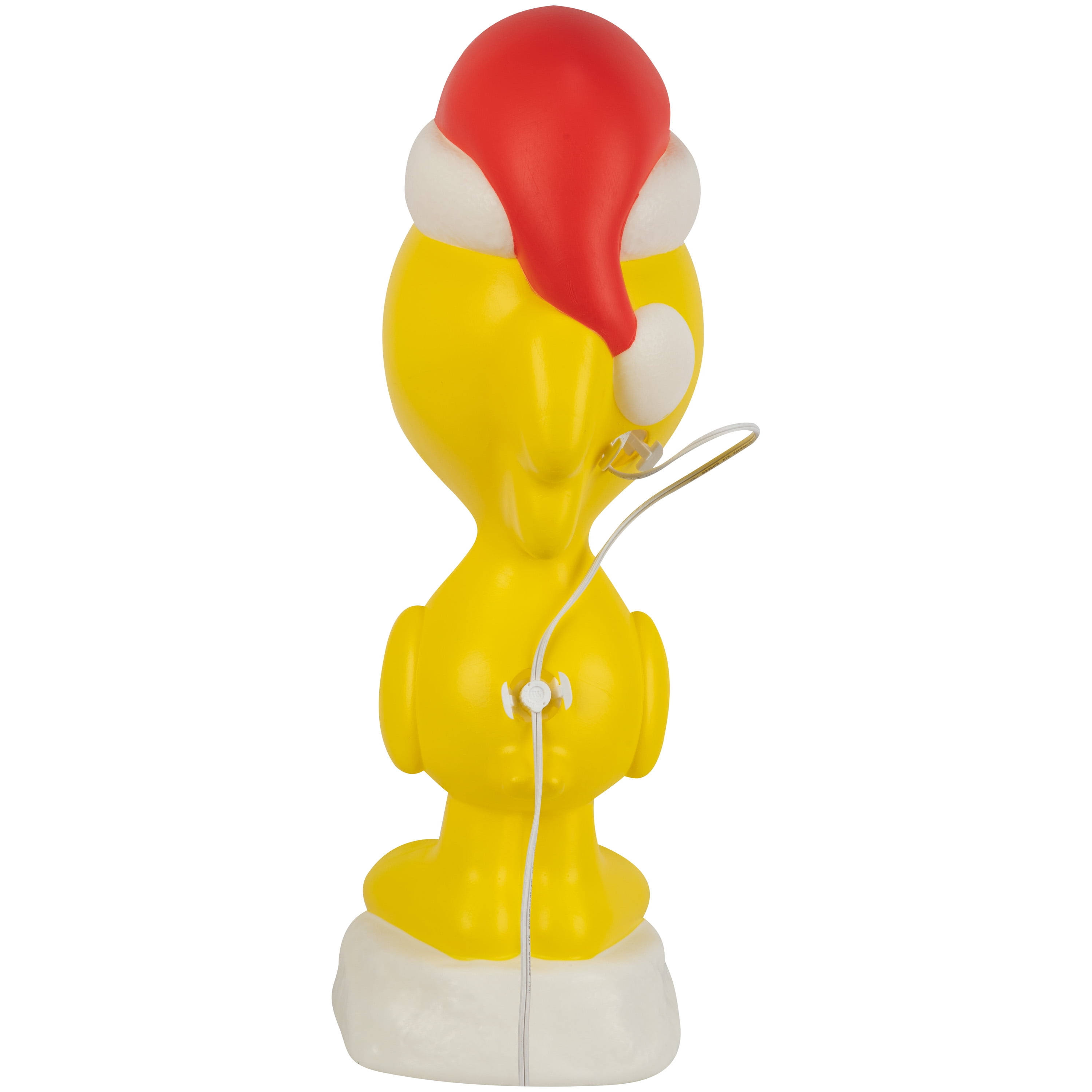 Christmas Lighted Blow Mold Decor Woodstock with Stocking Peanuts 21.5 in