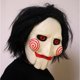 thumbnail image 2 of Máscara de látex de cabeza completa li wang Halloween Jigsaw Puppet, 2 of 5