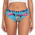 thumbnail image 1 of Balery Beach Flamingo Trio Ropa Interior de Algodón para Mujer con Dibujo – Braguitas Cómodas y Elásticas, Estilo Clásico-X-Large, 1 of 6