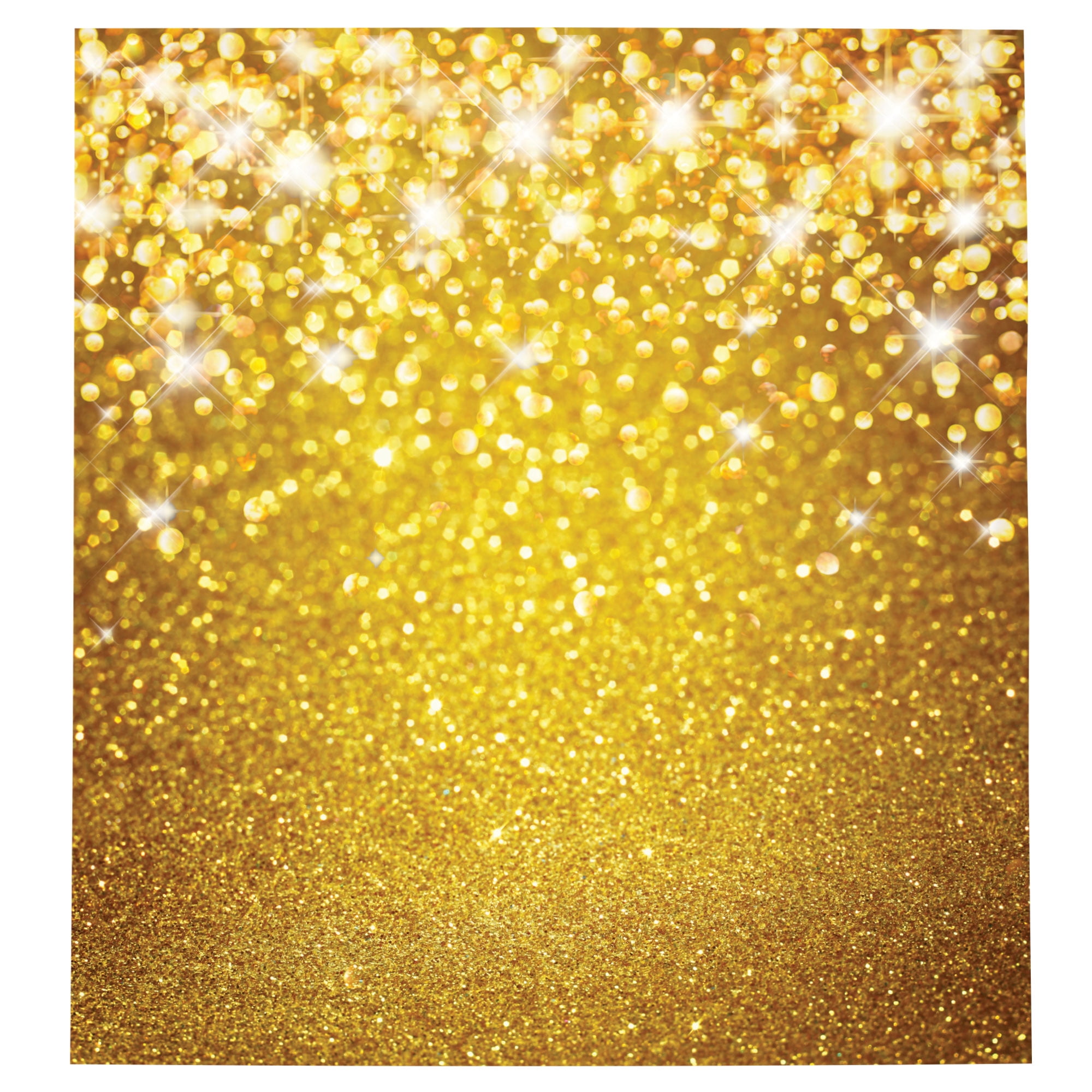 (4 pack) Giant Gold Glitter Photo Booth and Party Wall Hanging Backdrop, 65" x 71", for Teens and Adults, 1-Pack