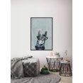 thumbnail image 5 of Llama with a Bow II Floater Framed Painting Print on Canvas, 5 of 6