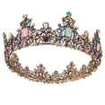 thumbnail image 1 of Miangastore Lot de 1 Couronne Multicolore Dorée pour Mariée Couronne de Cheveux de Mariée 16x0.3937 Po, 1 of 8